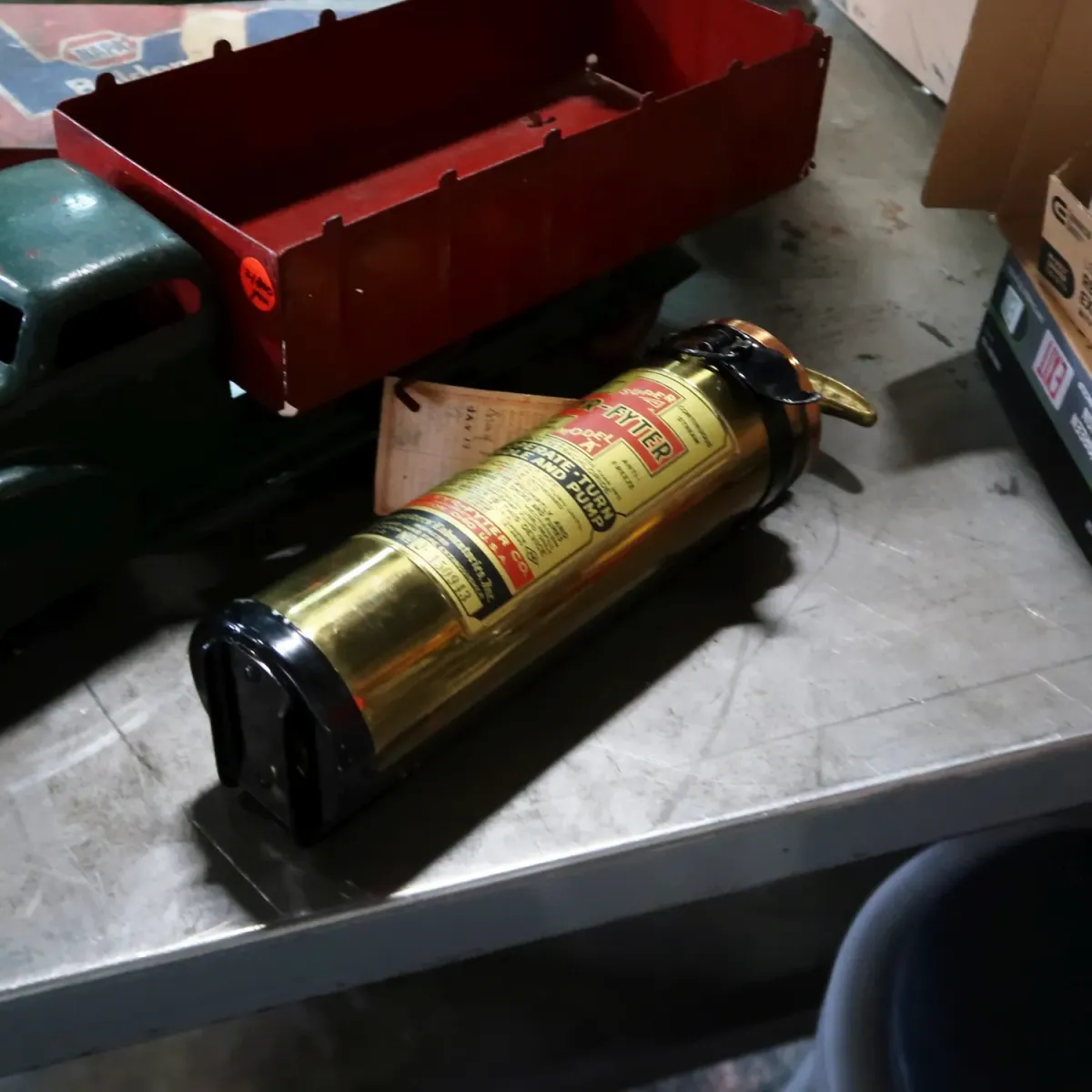 40's ビンテージ 消火器 銅×真鍮