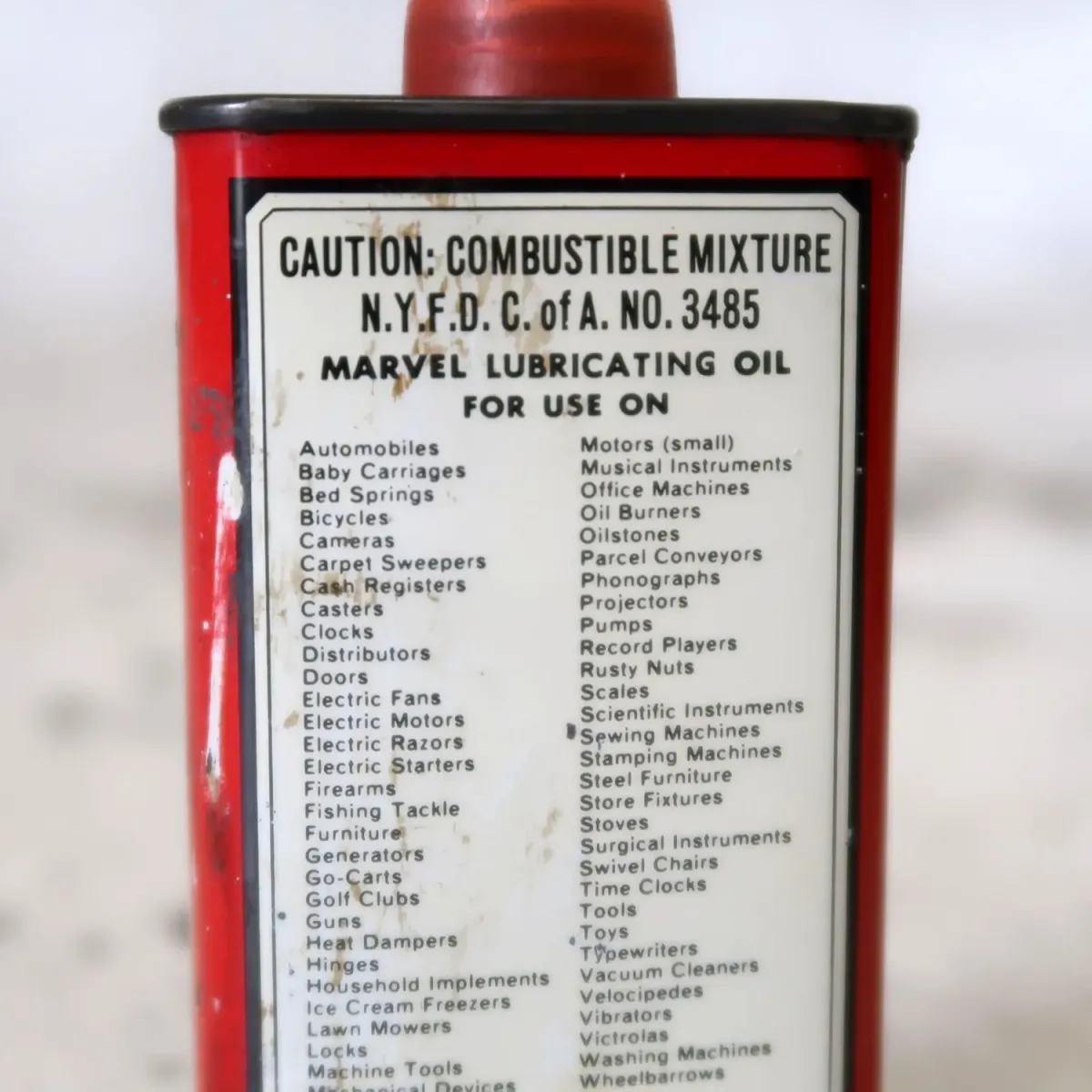 Marvel オイル缶