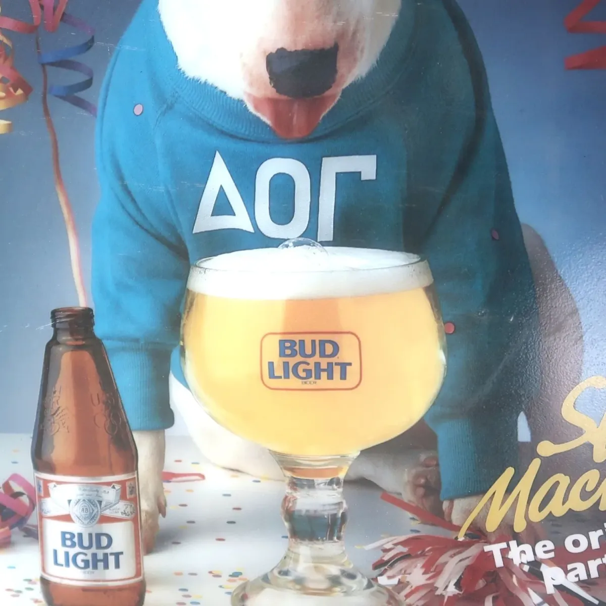 BUD LIGHT バド犬ライトサイン Spuds Mackenzie