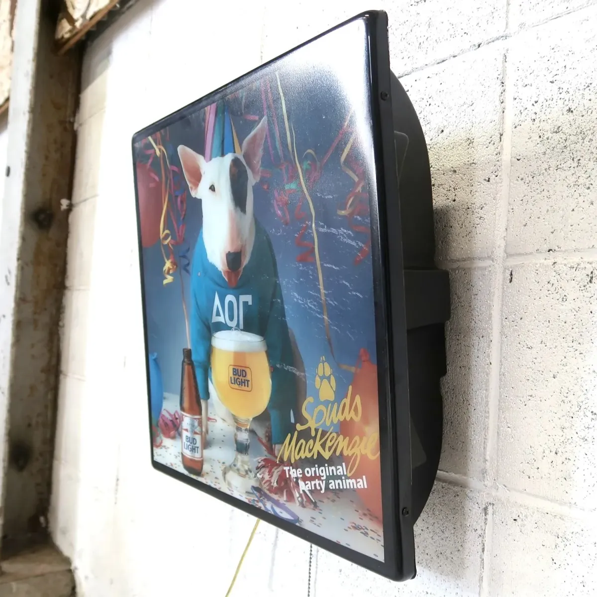 BUD LIGHT バド犬ライトサイン Spuds Mackenzie