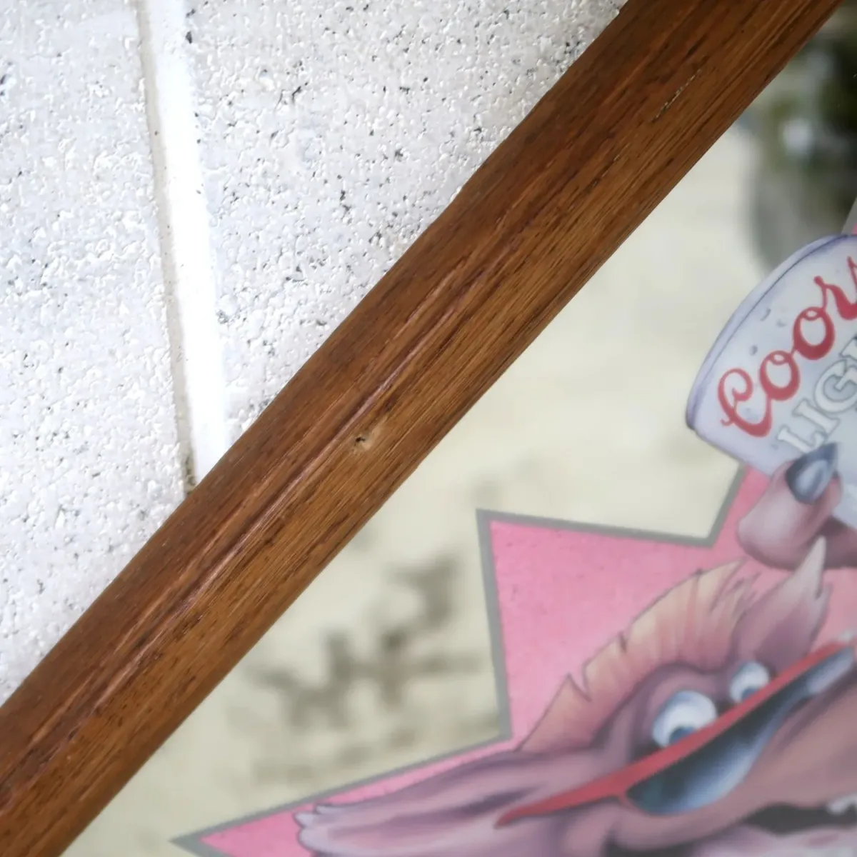 Coors LIGHT ビンテージ パブミラー Beer Wolf