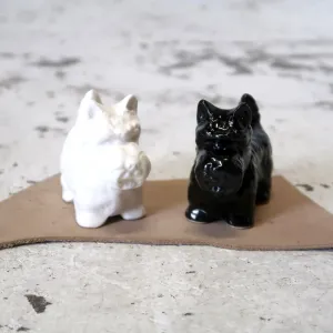 BLACK & WHITE ビンテージ ソルト&ペッパー 2個セット