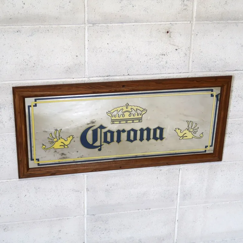 Corona BEER ビンテージ パブミラー