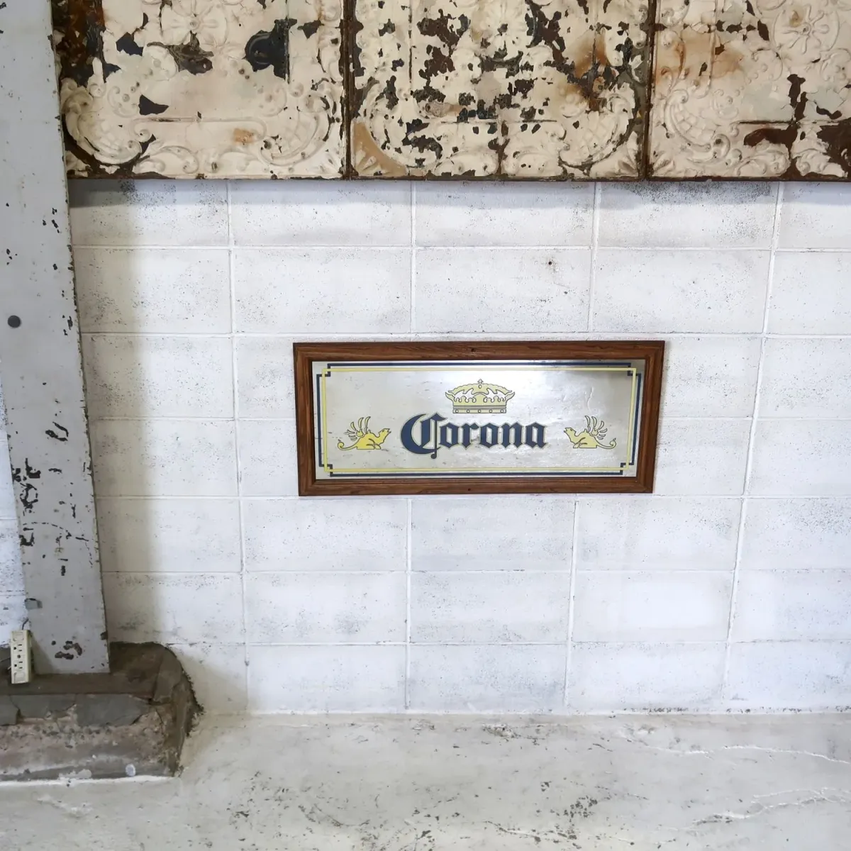 Corona BEER ビンテージ パブミラー