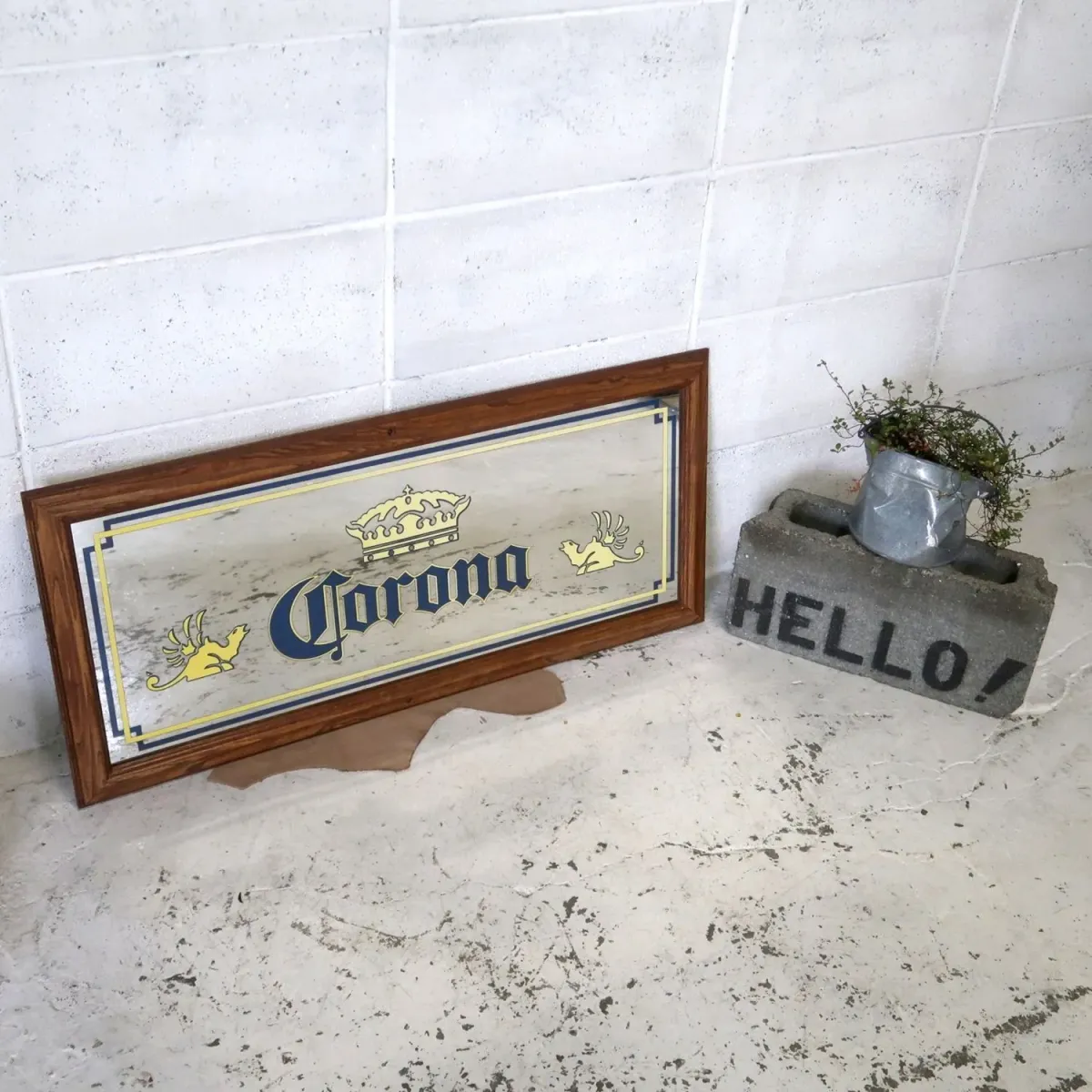 Corona BEER ビンテージ パブミラー