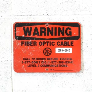 WARNING ビンテージ 両面メタルサイン