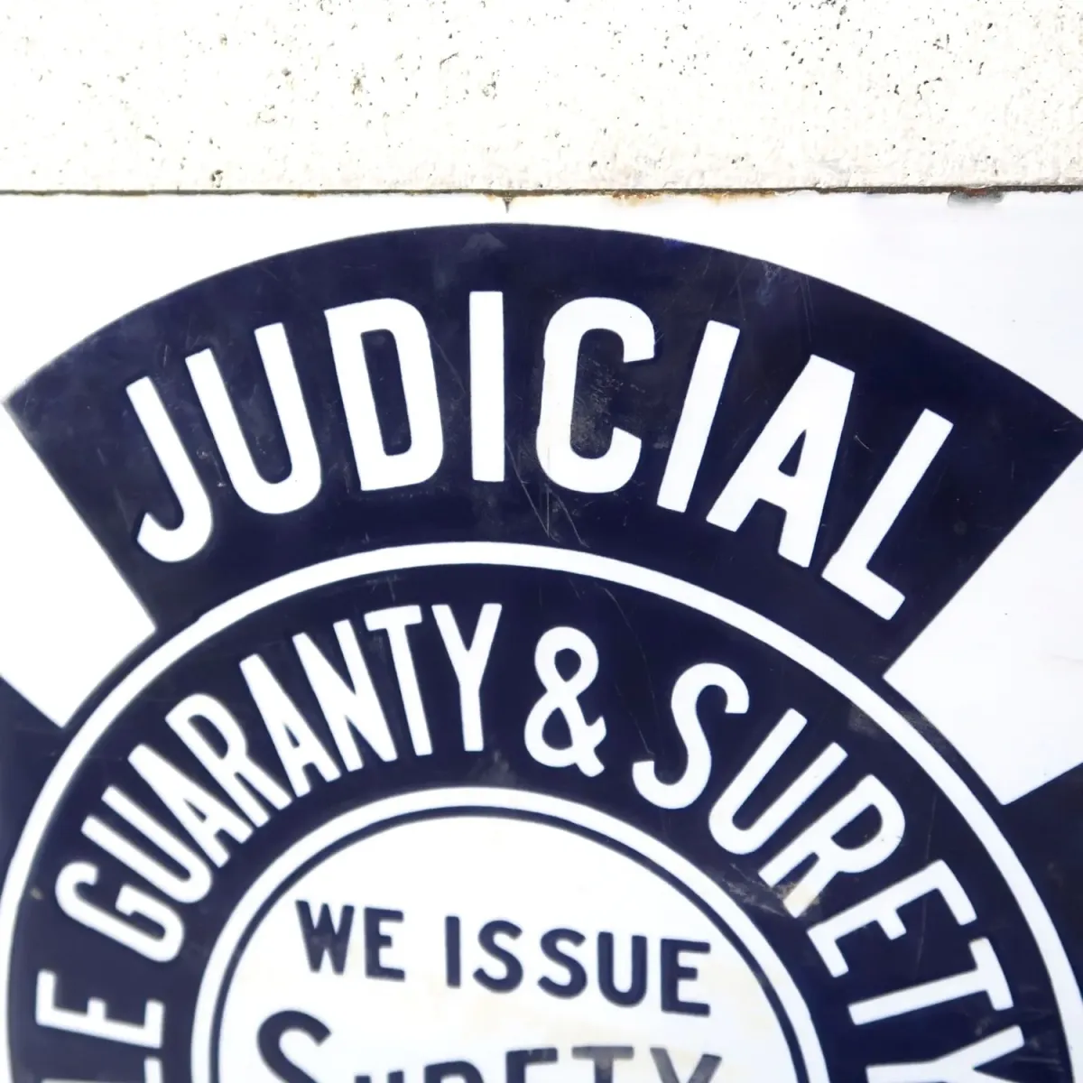 THE TITLE GUARANTY & SURETY CO. ビンテージ ホーロー看板