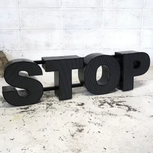 STOP ビンテージ レターサイン セット