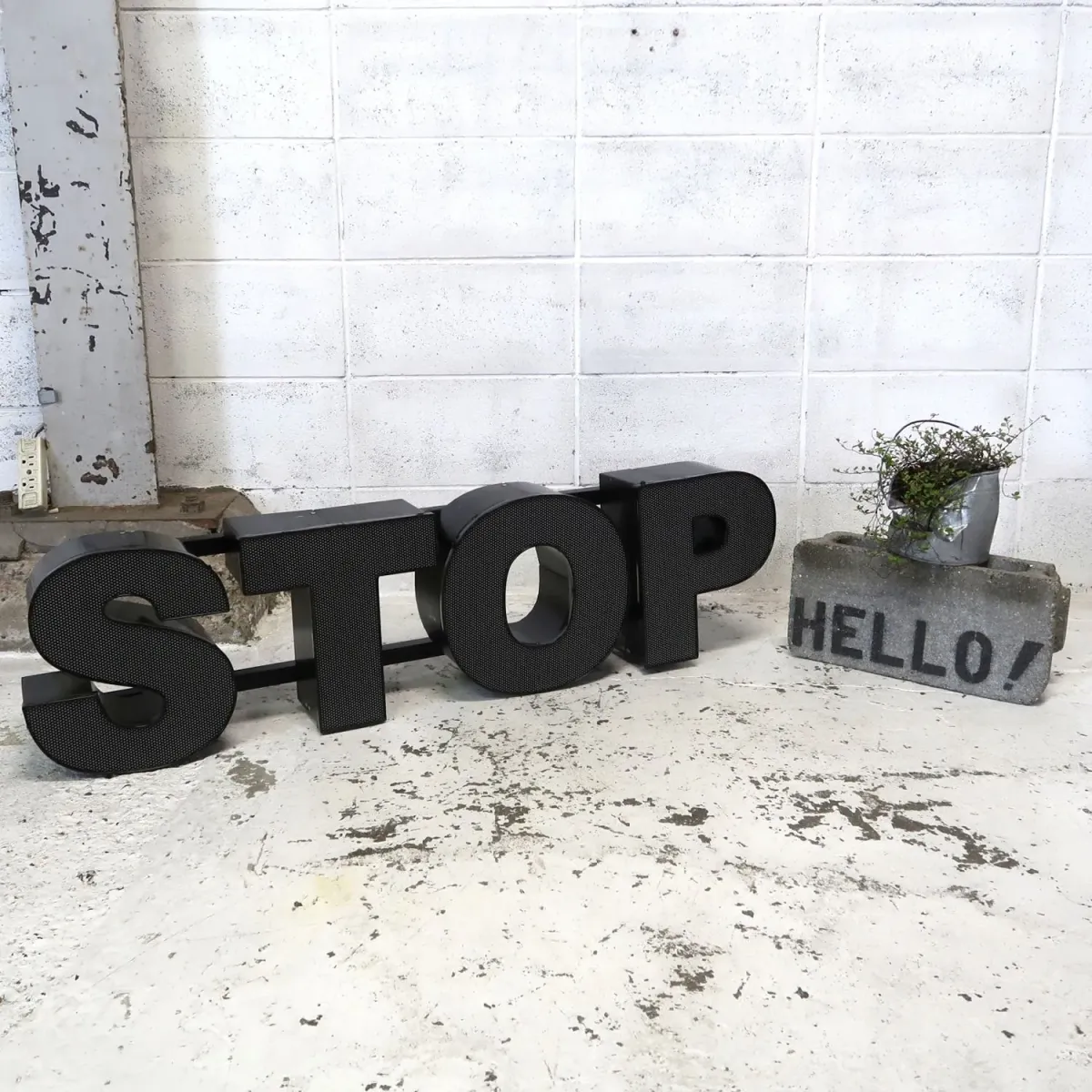 STOP ビンテージ レターサイン セット