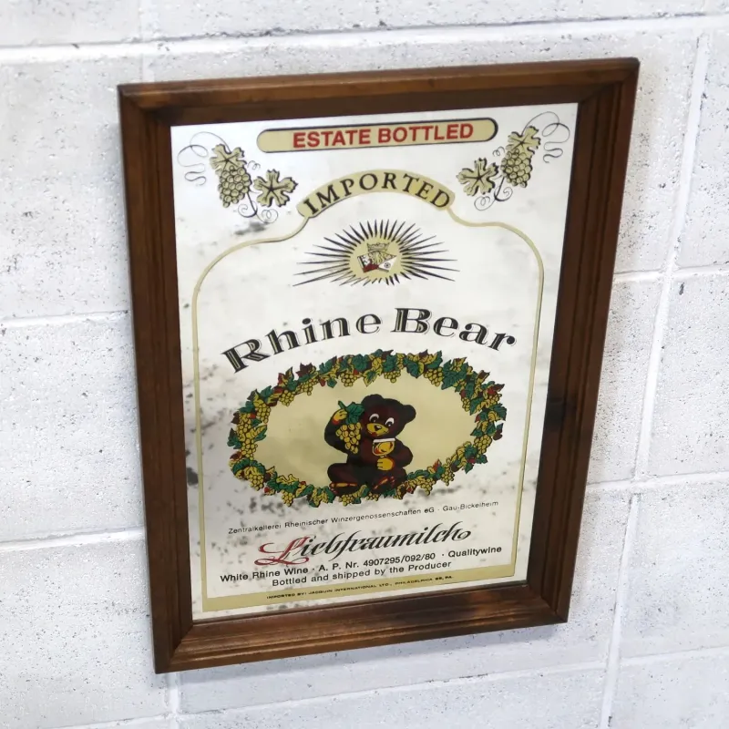Rhine Bear ビンテージ パブミラー