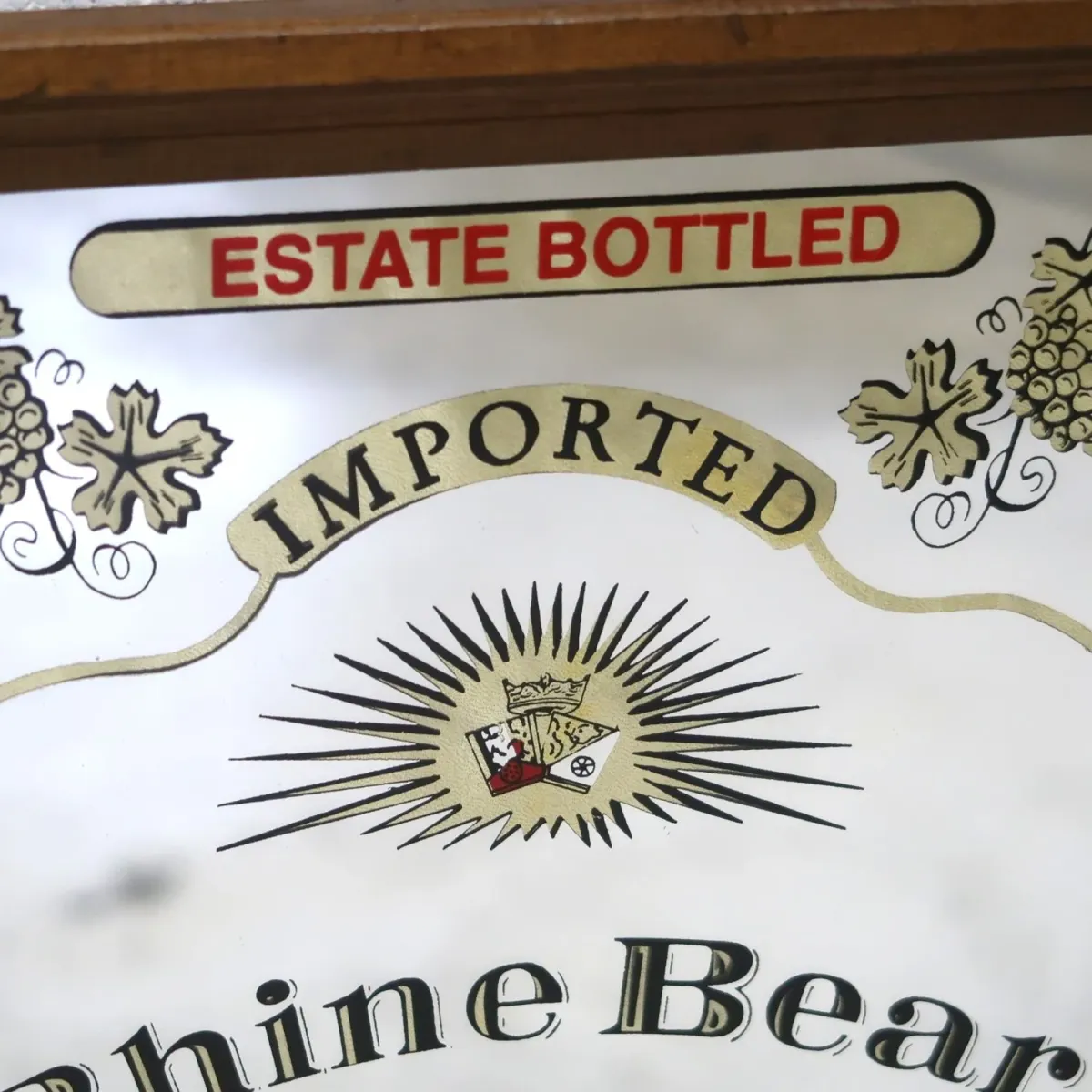Rhine Bear ビンテージ パブミラー