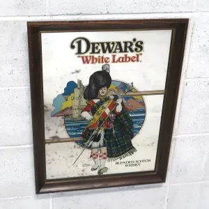 DEWAR'S White Label ビンテージ パブミラー