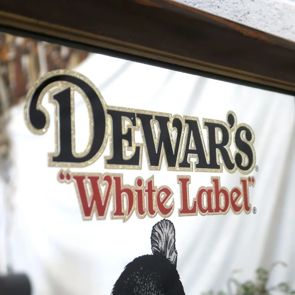 DEWAR'S White Label ビンテージ パブミラー