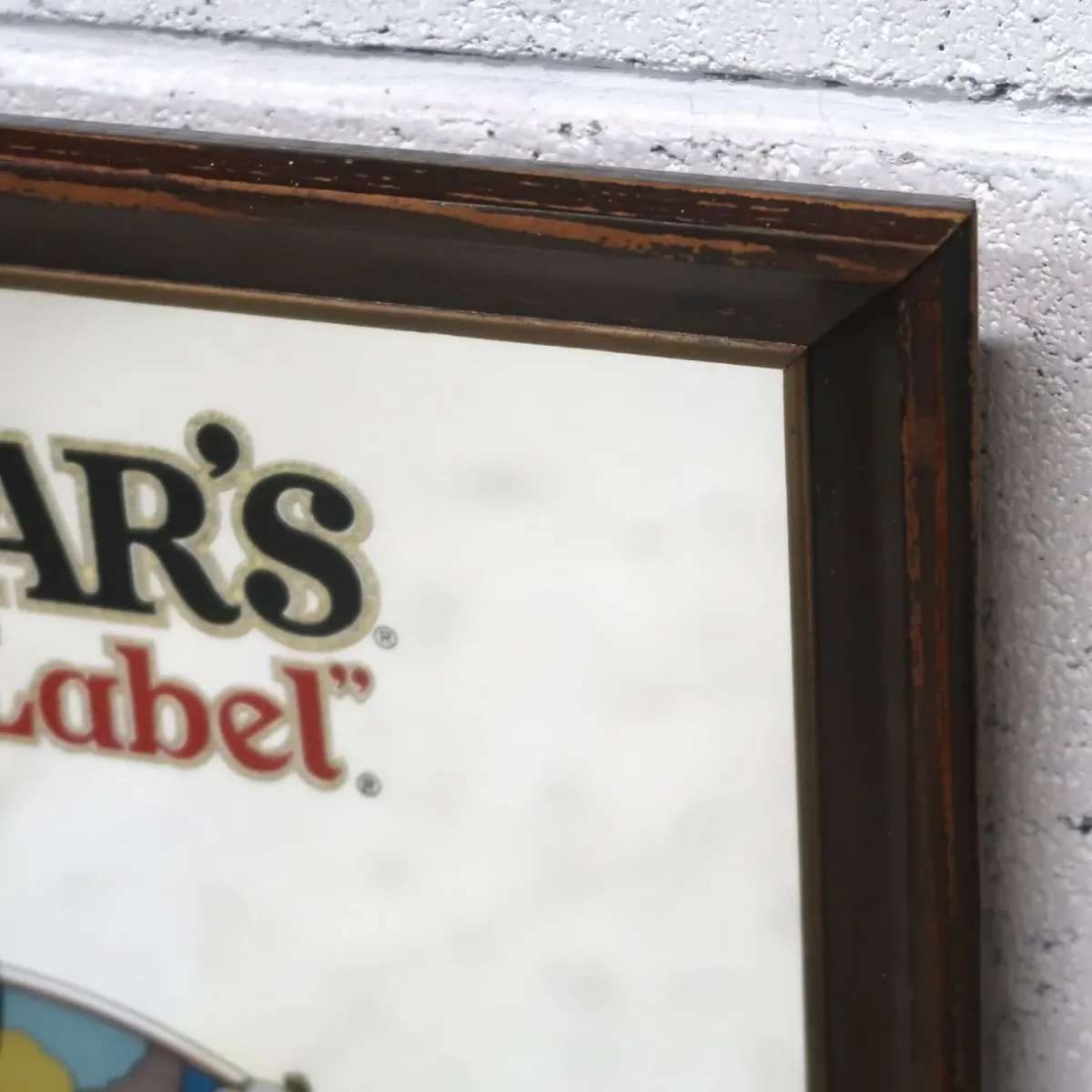 DEWAR'S White Label ビンテージ パブミラー
