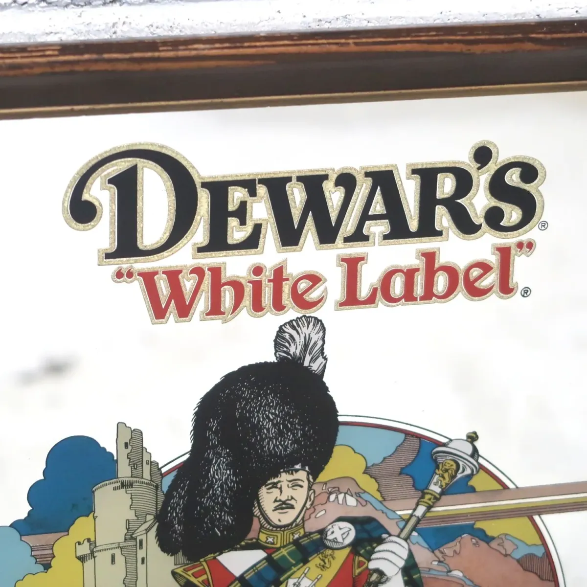 DEWAR'S White Label ビンテージ パブミラー