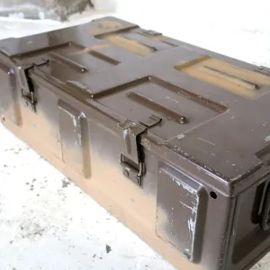 ビンテージ ミリタリー メタルトランク