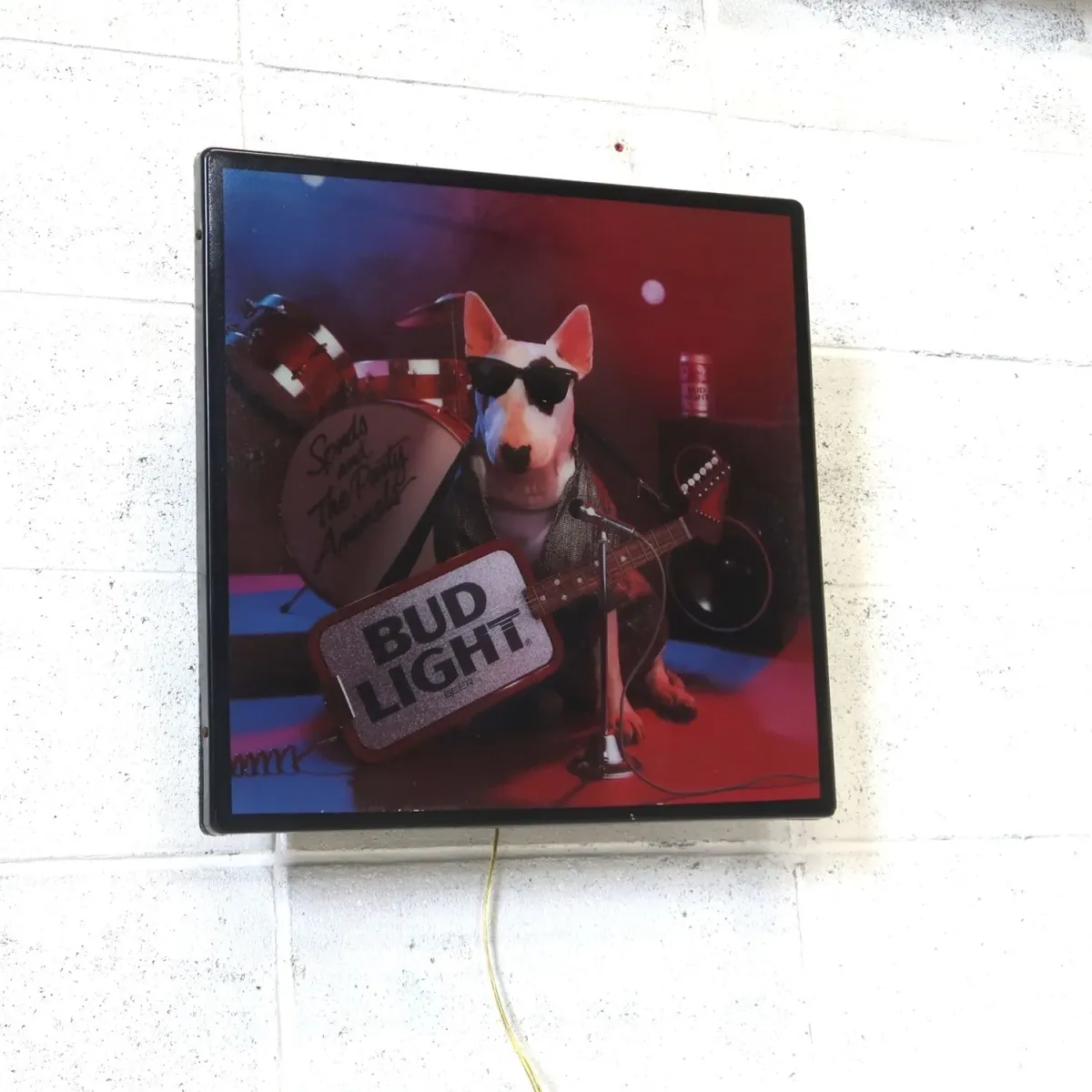 BUD LIGHT バド犬ライトサイン Spuds Mackenzie