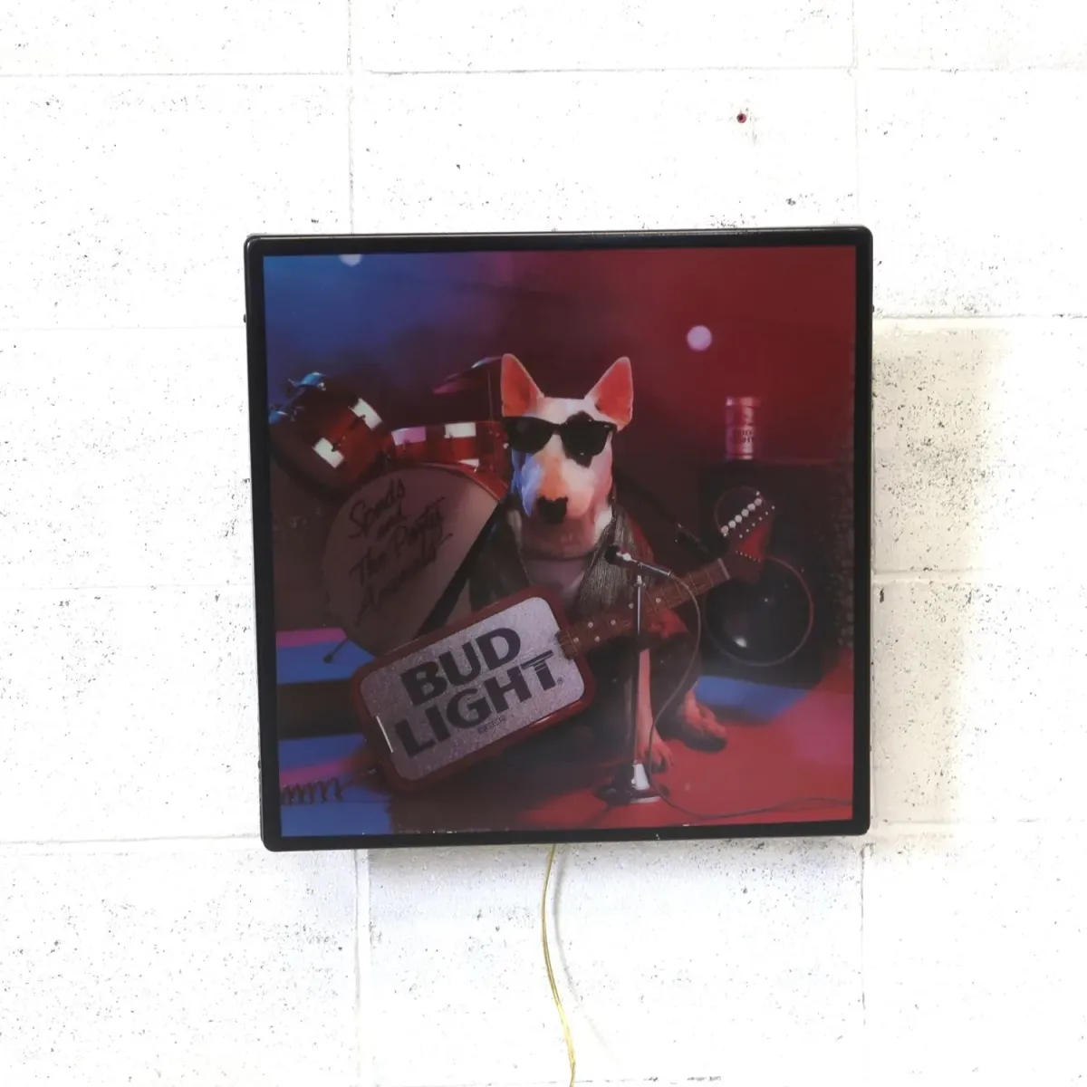 BUD LIGHT バド犬ライトサイン Spuds Mackenzie