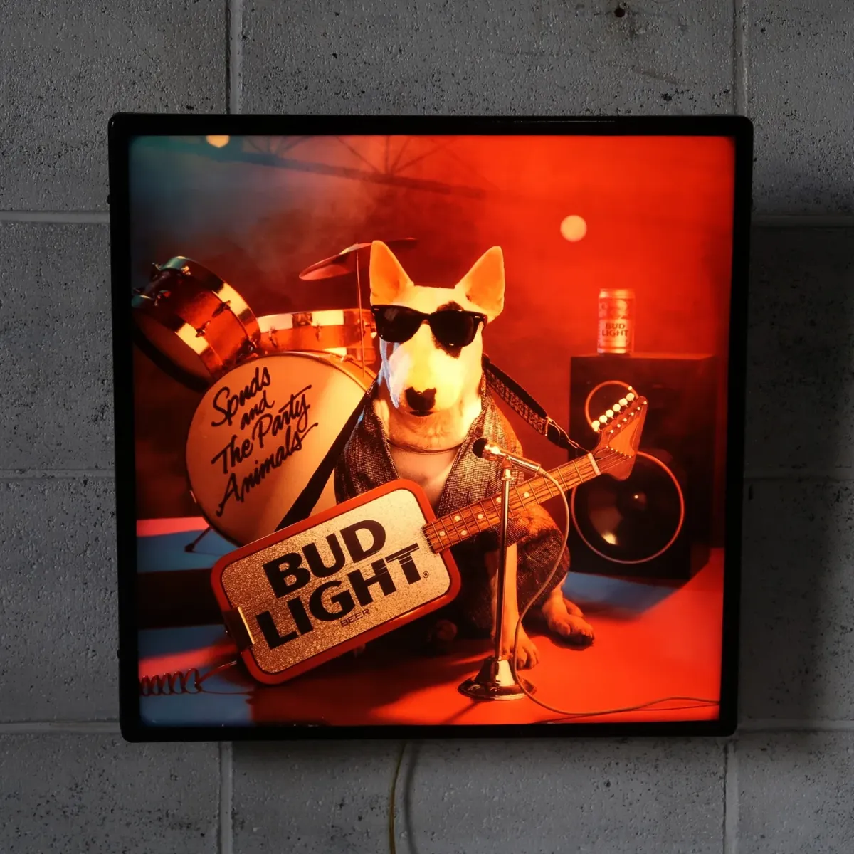 BUD LIGHT バド犬ライトサイン Spuds Mackenzie