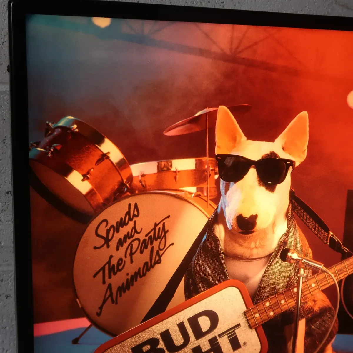 BUD LIGHT バド犬ライトサイン Spuds Mackenzie