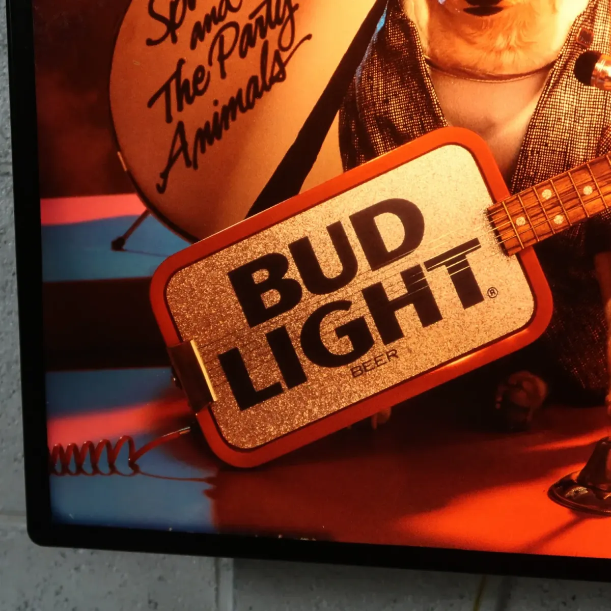 BUD LIGHT バド犬ライトサイン Spuds Mackenzie