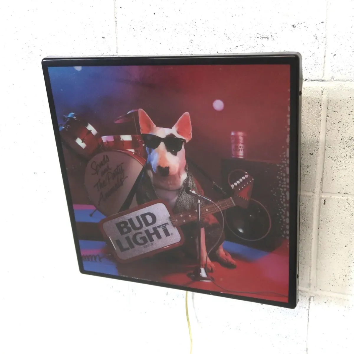 BUD LIGHT バド犬ライトサイン Spuds Mackenzie