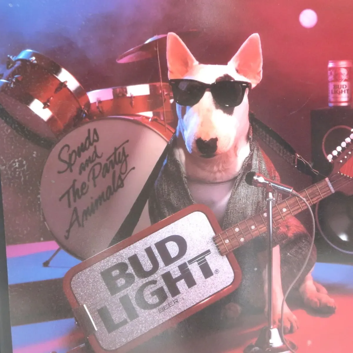BUD LIGHT バド犬ライトサイン Spuds Mackenzie