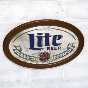 Miller Lite 大型パブミラー