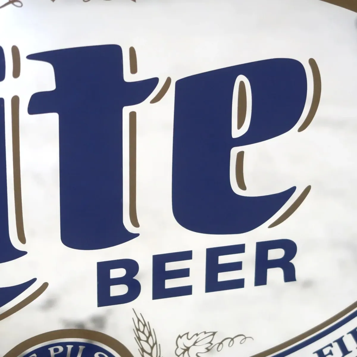 Miller Lite 大型パブミラー