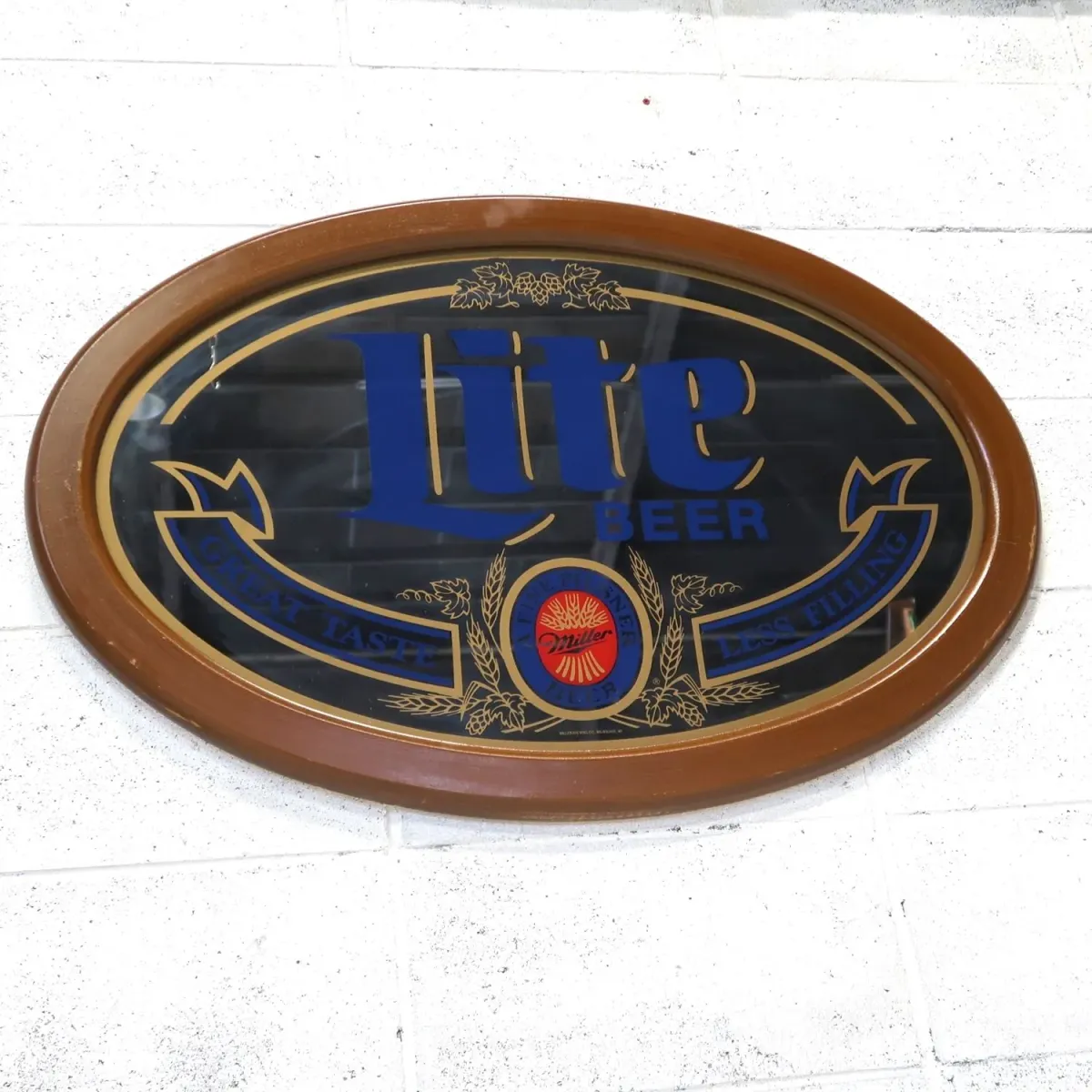 Miller Lite 大型パブミラー