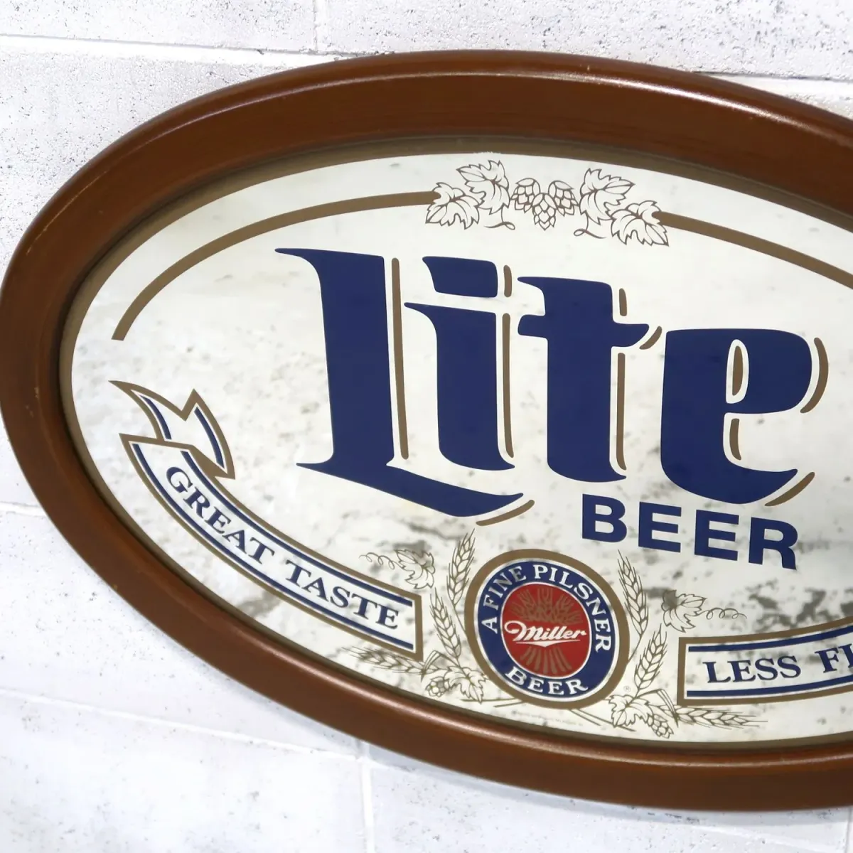Miller Lite 大型パブミラー
