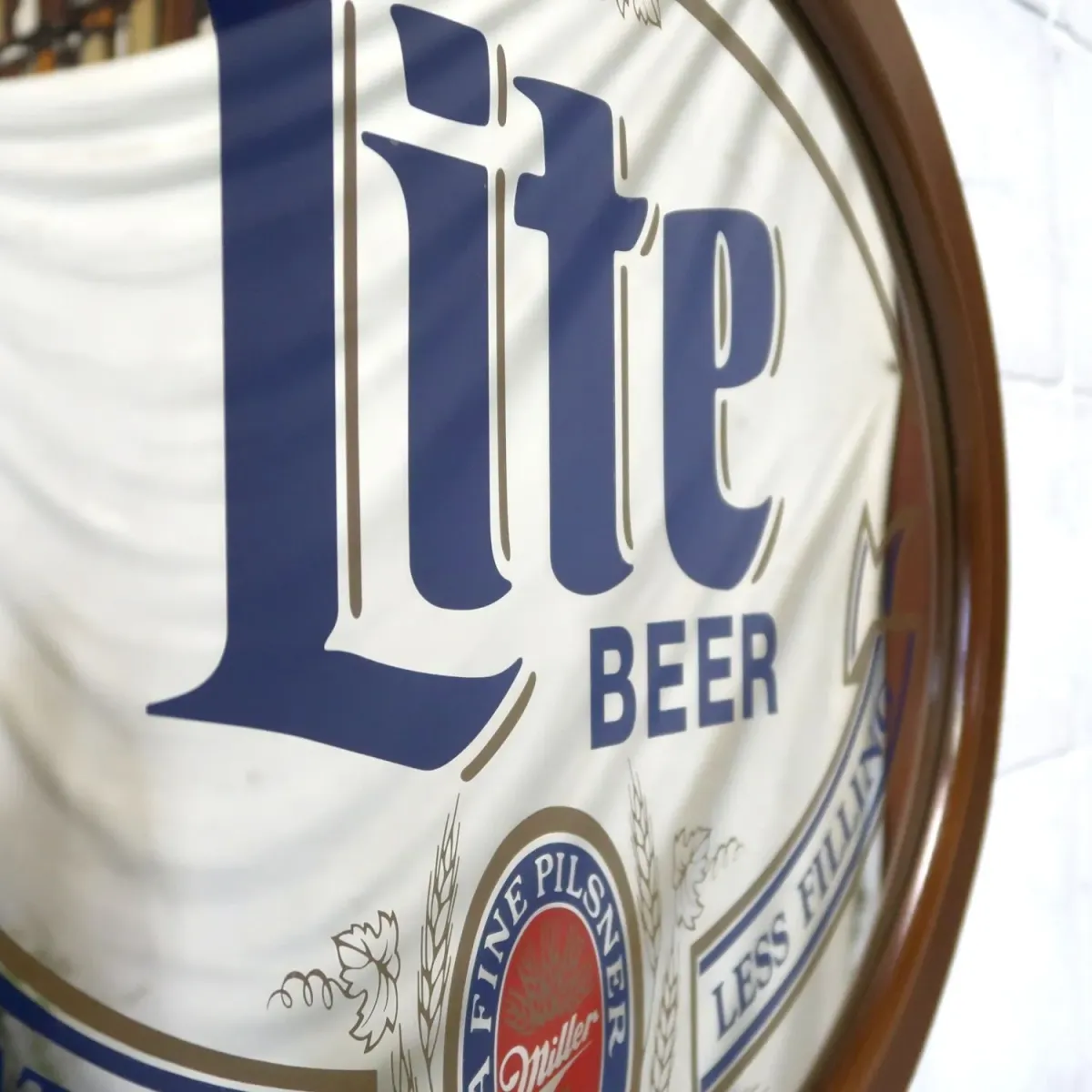 Miller Lite 大型パブミラー