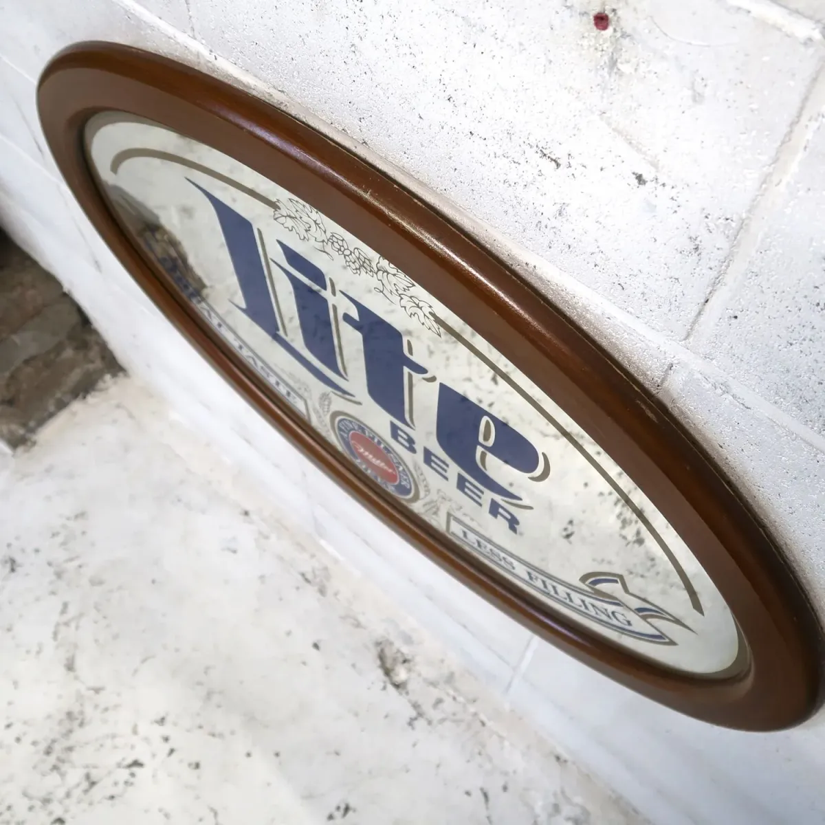 Miller Lite 大型パブミラー