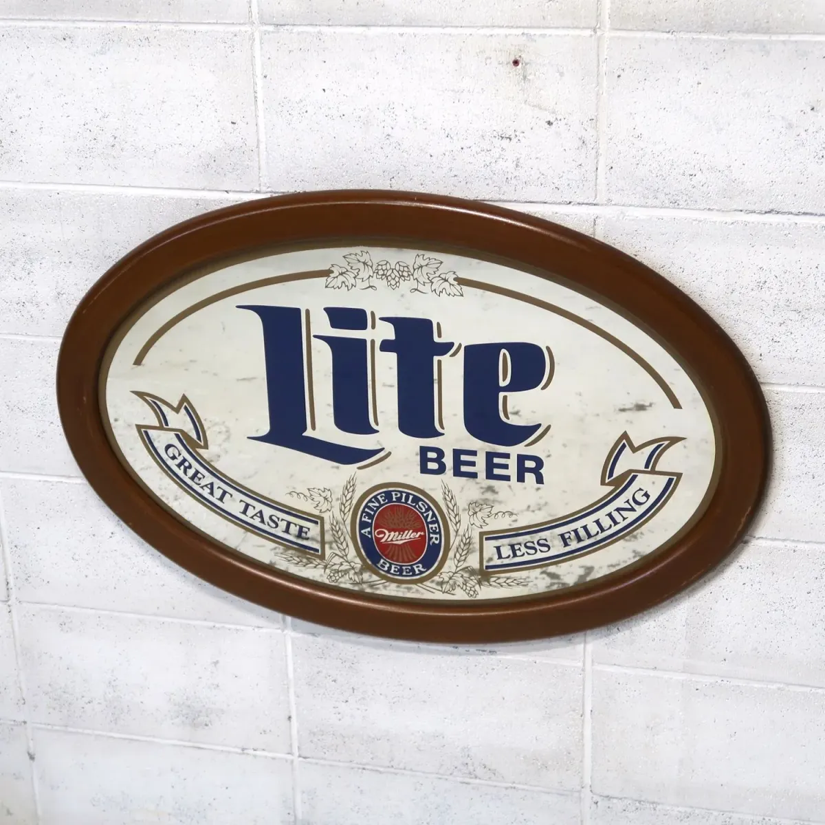 Miller Lite 大型パブミラー