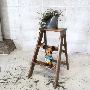 ビンテージ ウッドステップラダー