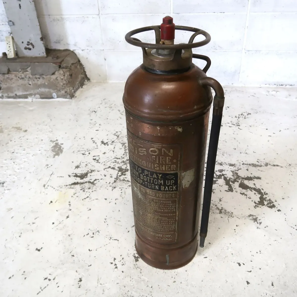 ビンテージ 消火器 銅×真鍮