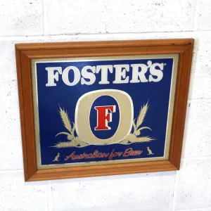 FOSTER'S ビンテージ パブミラー
