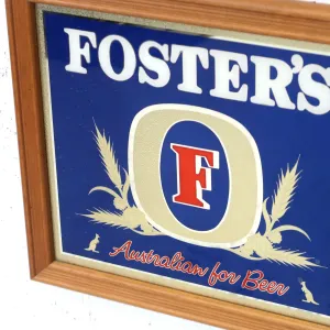FOSTER'S ビンテージ パブミラー