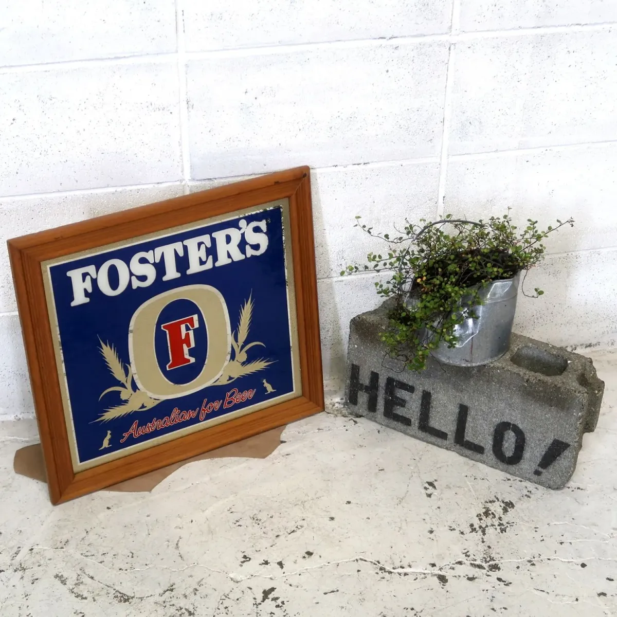 FOSTER'S ビンテージ パブミラー