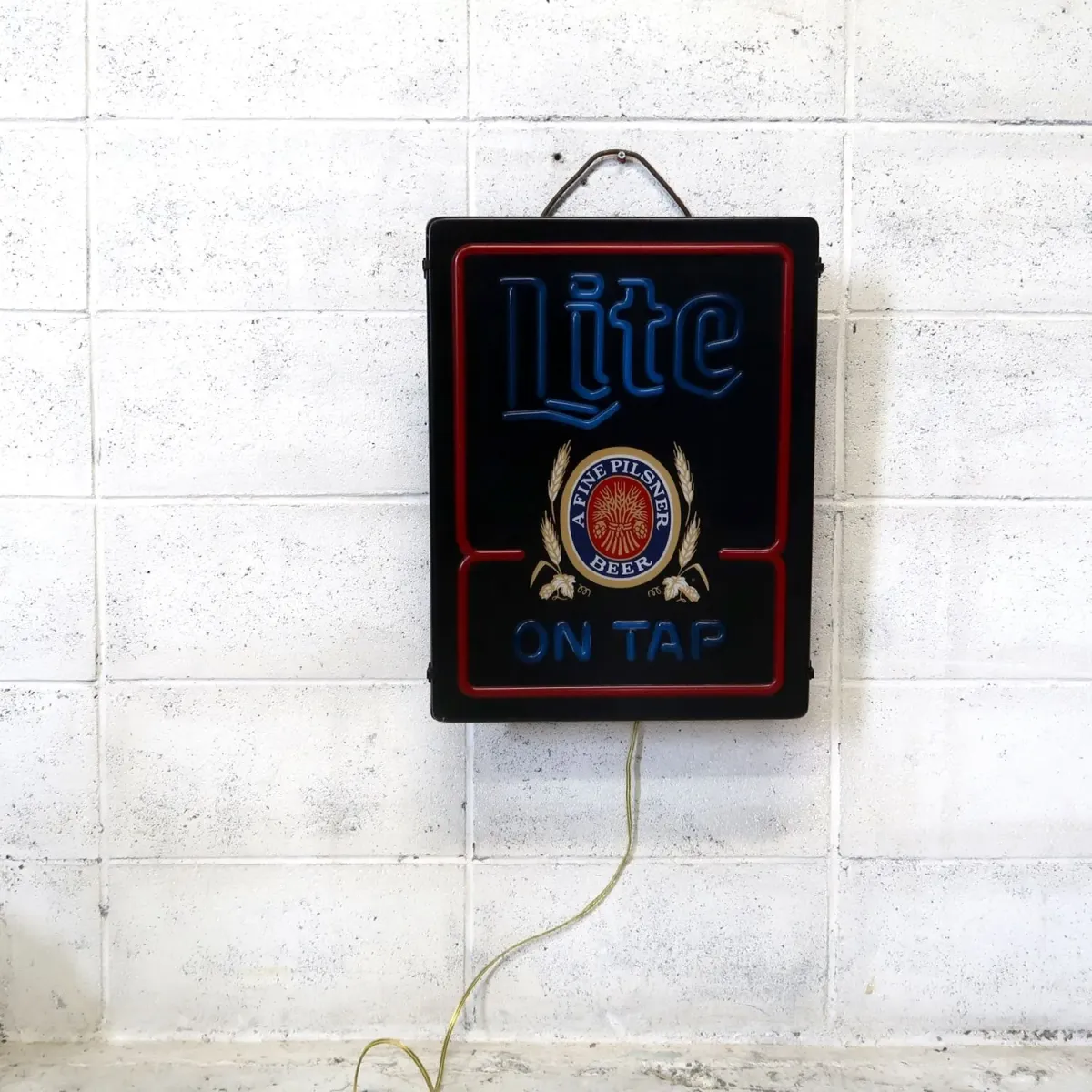 Miller Lite ビンテージ ネオンデザイン ライトサイン