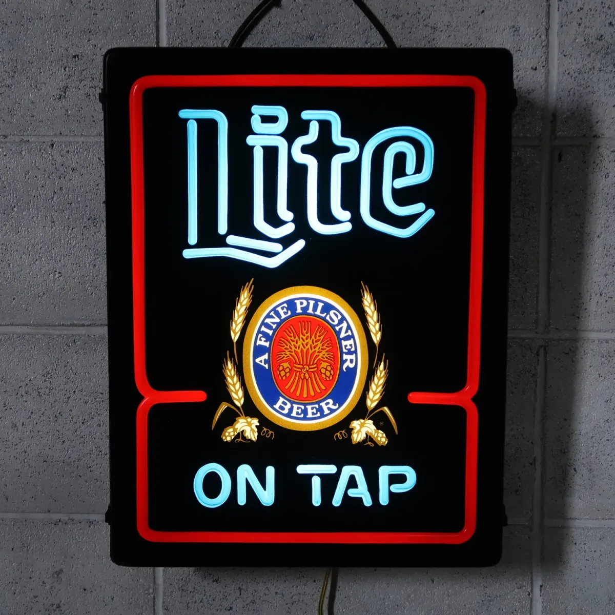 Miller Lite ビンテージ ネオンデザイン ライトサイン