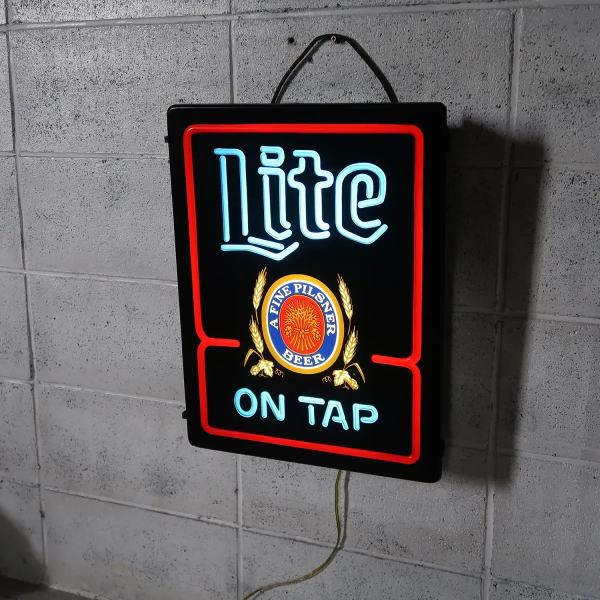 Miller Lite ビンテージ ネオンデザイン ライトサイン