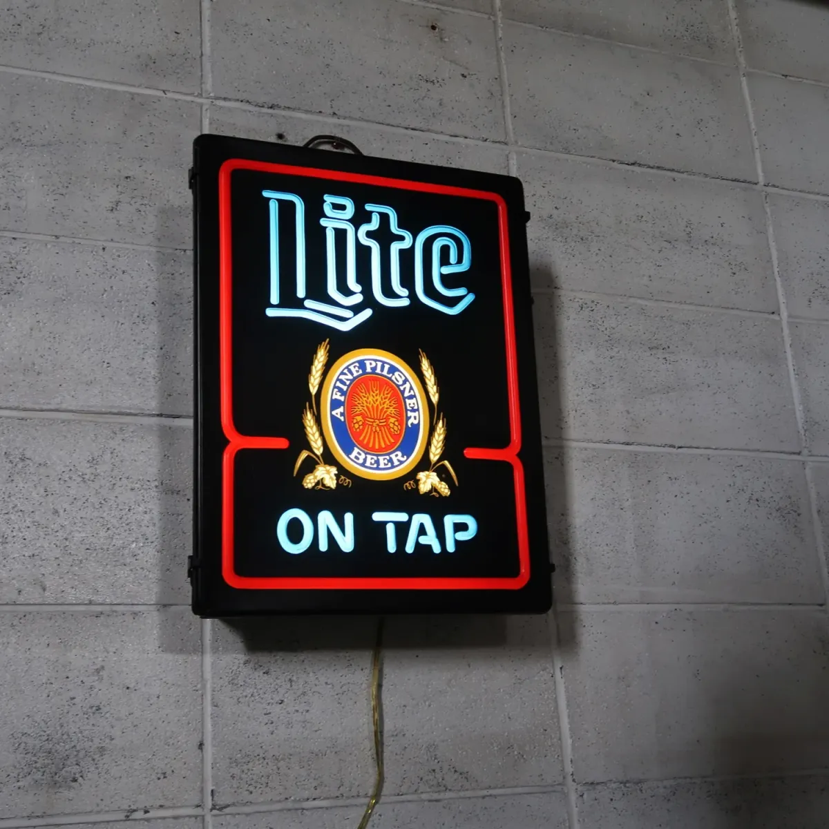 Miller Lite ビンテージ ネオンデザイン ライトサイン