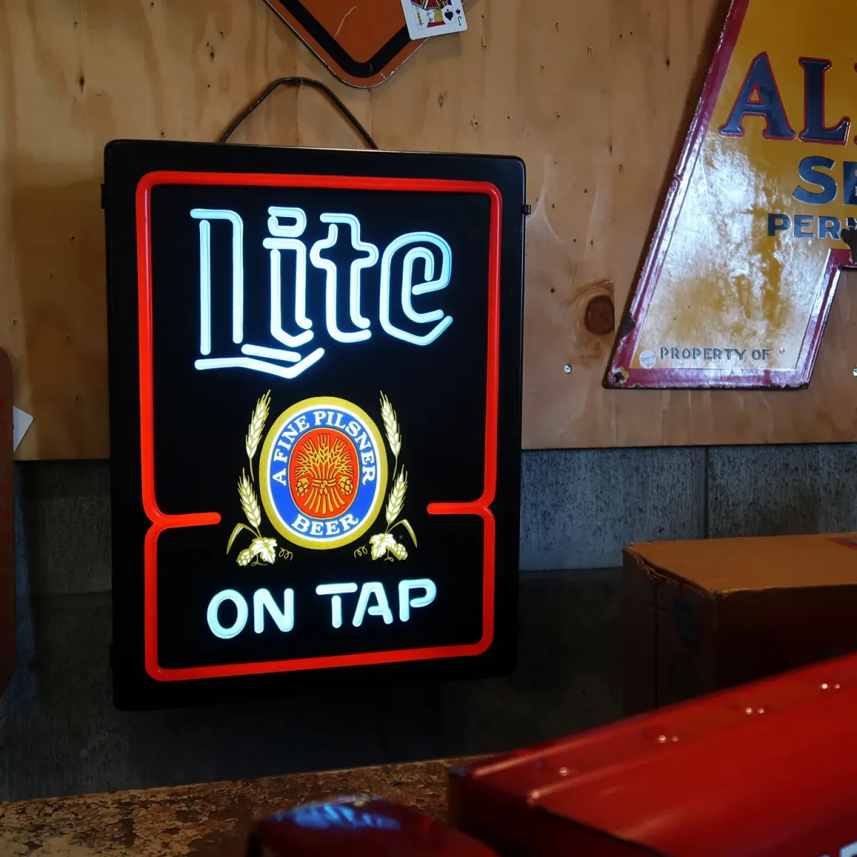 Miller Lite ビンテージ ネオンデザイン ライトサイン