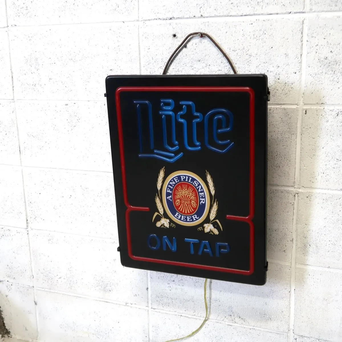 Miller Lite ビンテージ ネオンデザイン ライトサイン