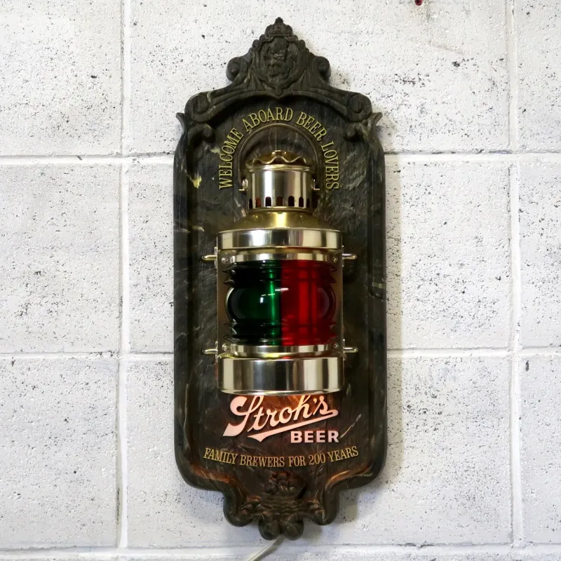 Stroh's BEER ビンテージ ライトサイン