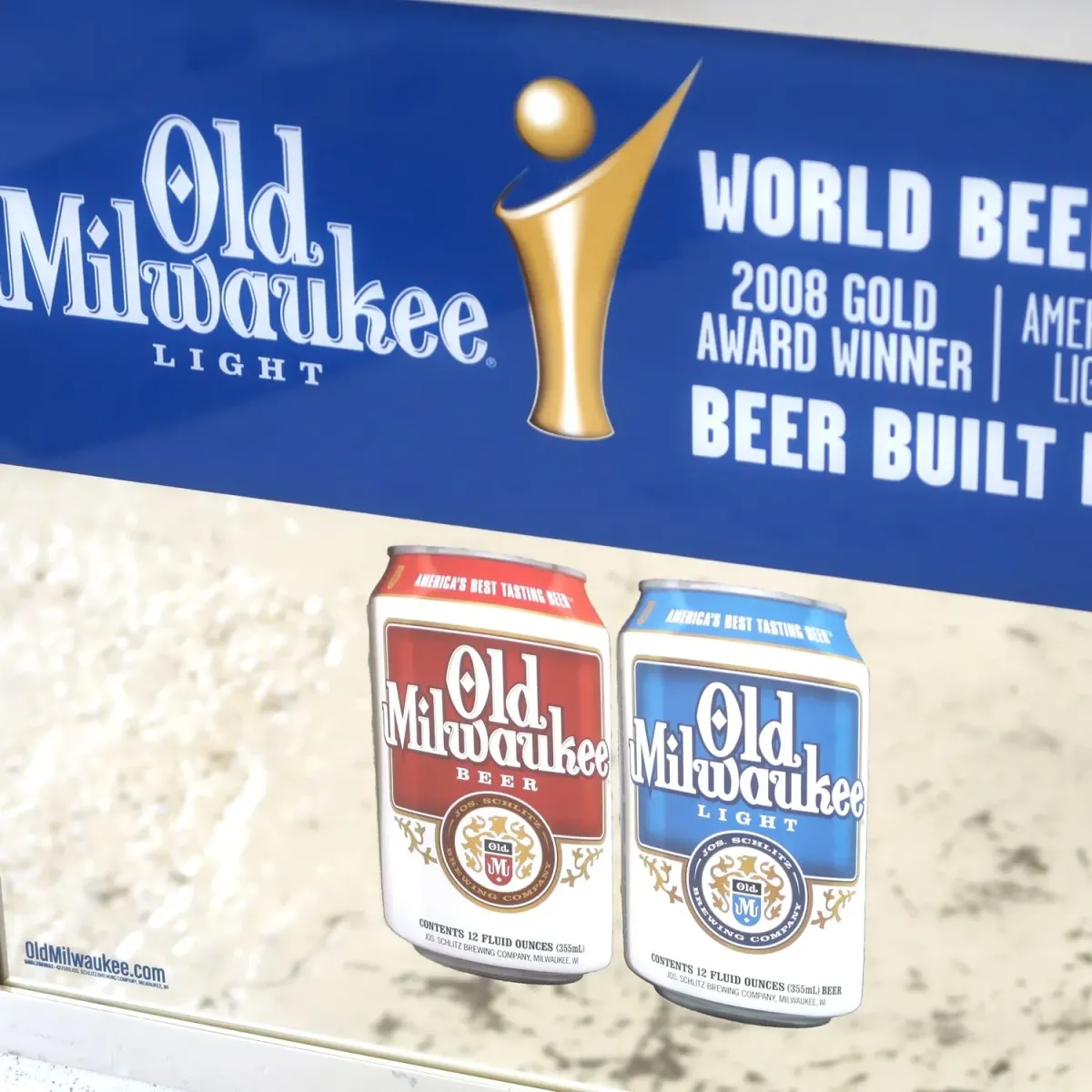 Old Milwaukee LIGHT パブミラー
