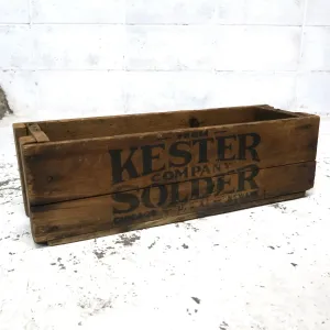 KESTER SOLDER ビンテージ ウッドボックス