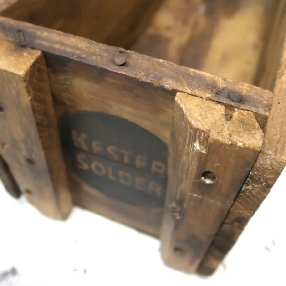 KESTER SOLDER ビンテージ ウッドボックス