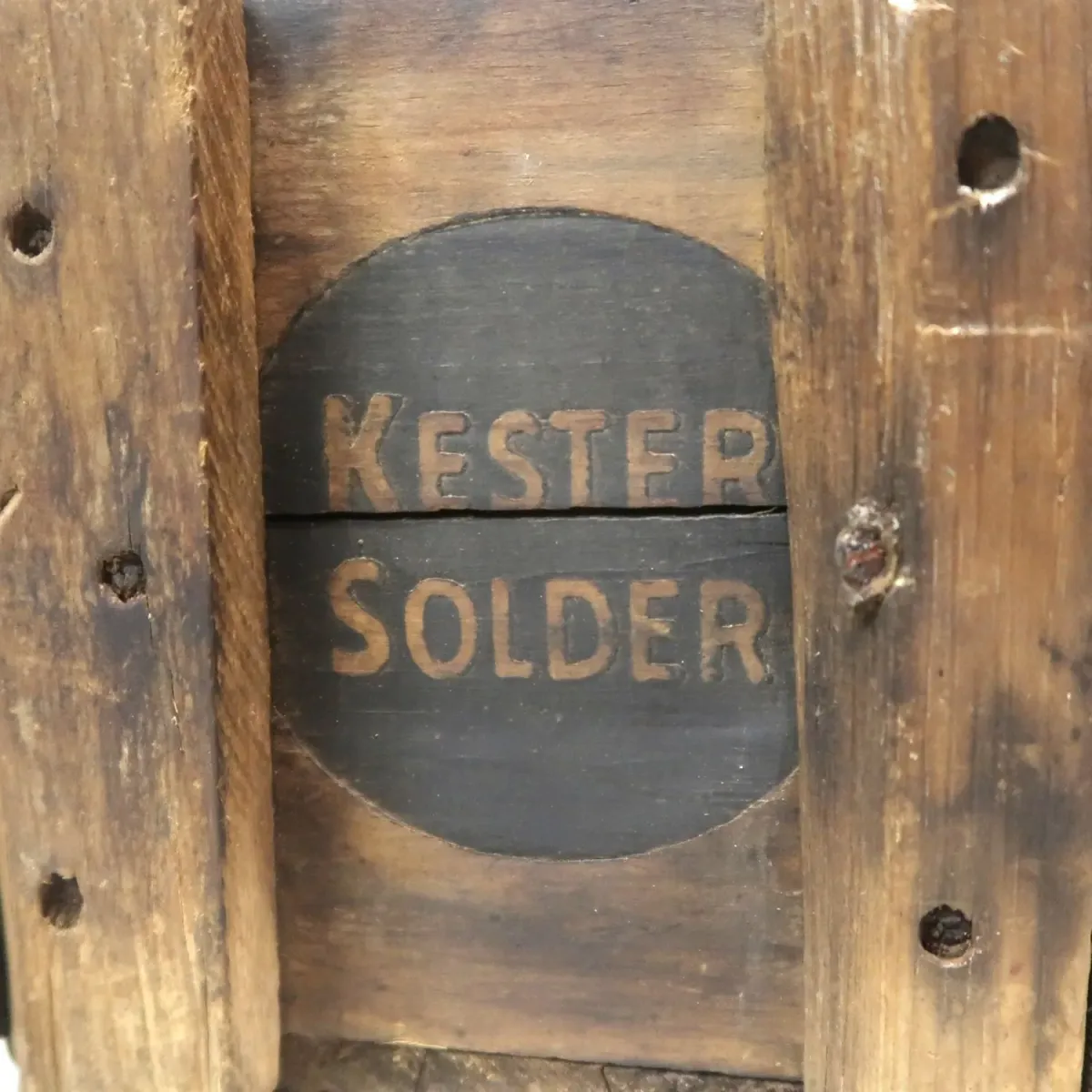 KESTER SOLDER ビンテージ ウッドボックス